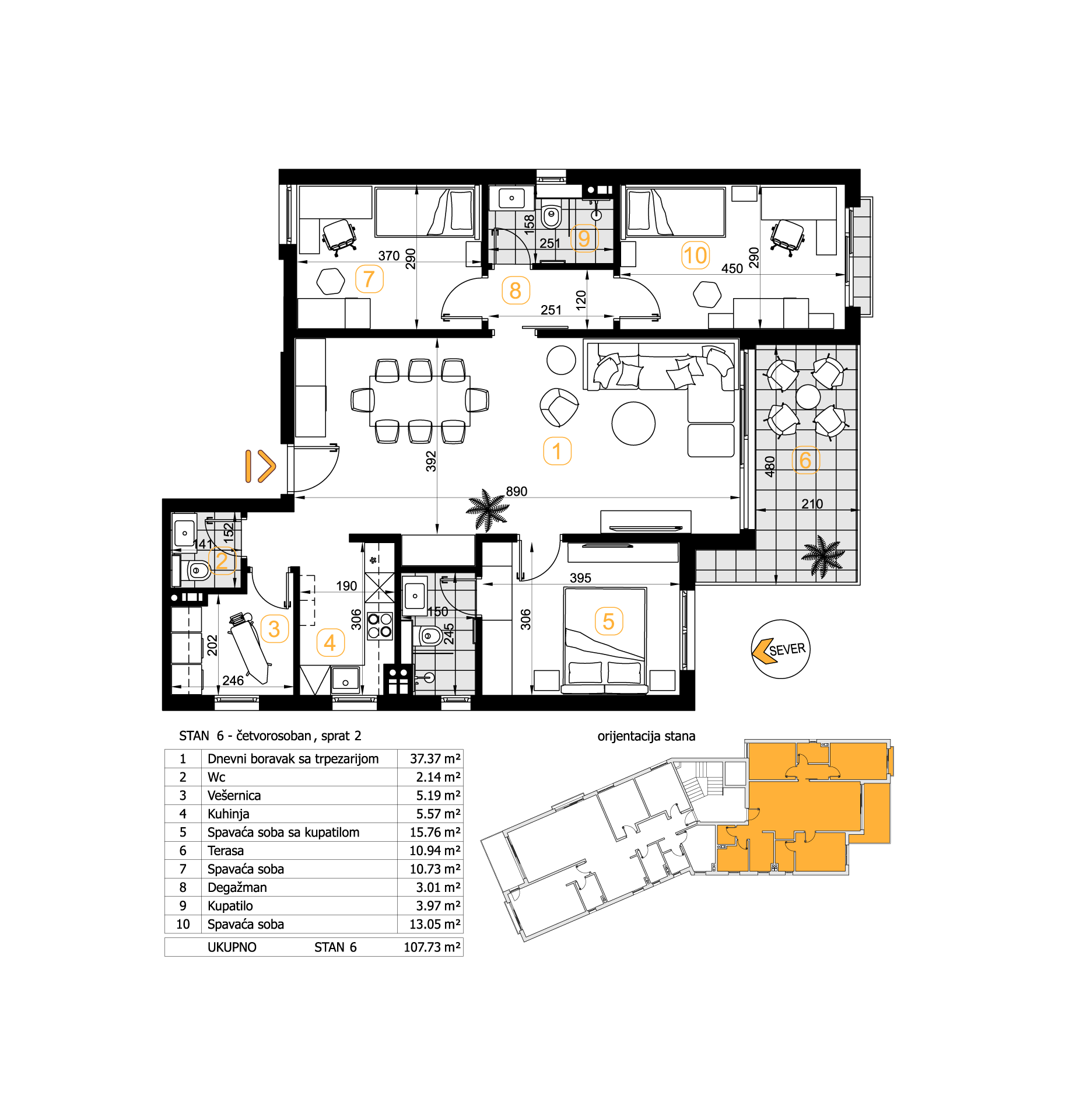 Stan 6 | Topčider Residence | Godex Gradnja