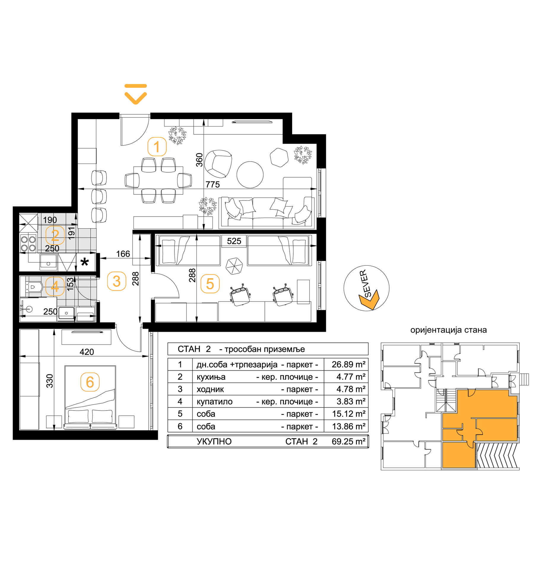 Stan 2 | Republic Residence | Godex Gradnja